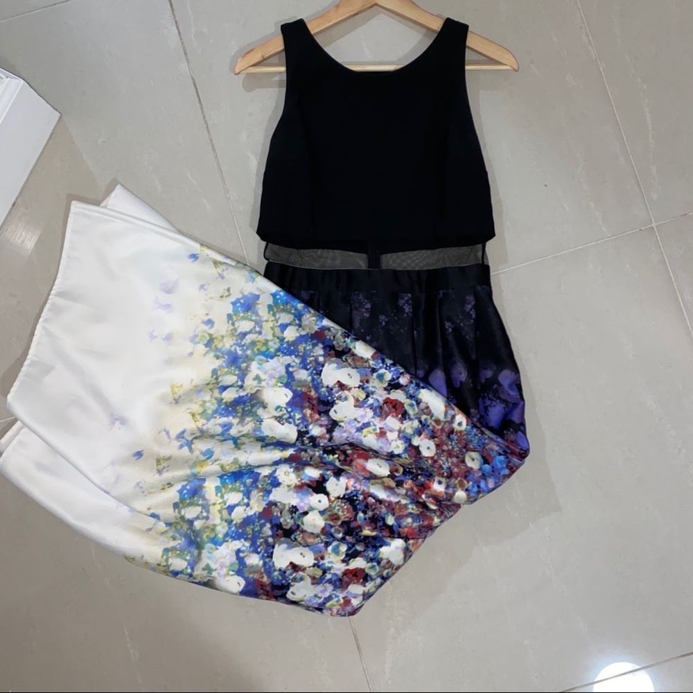 Floral evening dress